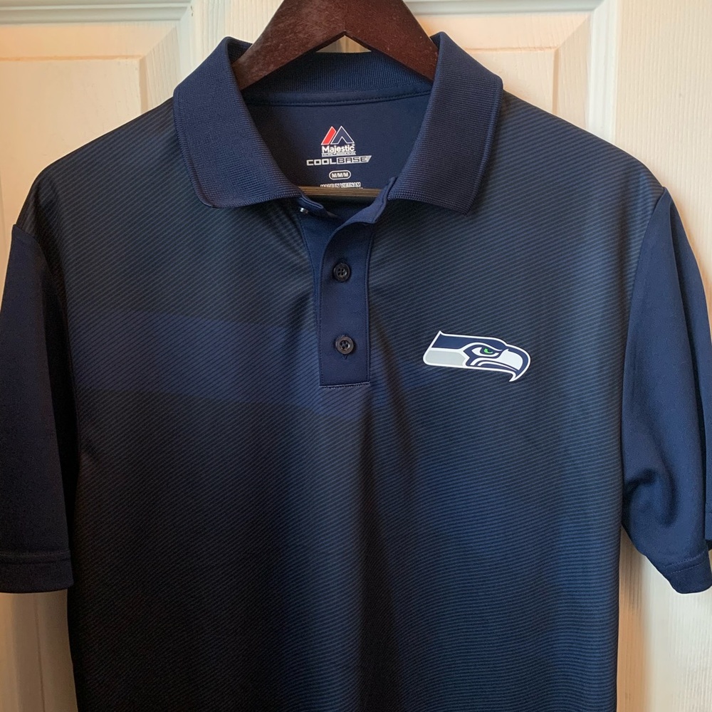 Seattle Seahawks Majestic Polo Size Medium